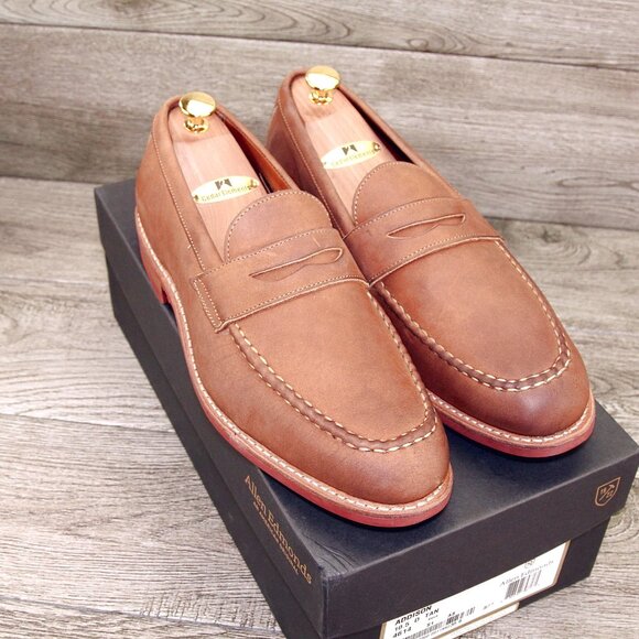 * NIB * $325 Allen Edmonds ADDISON Dainite 10.5 D Light Tan * add $15 new Trees